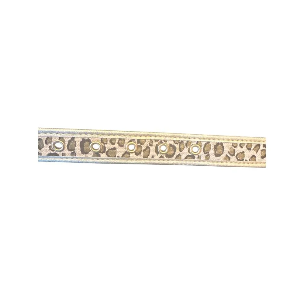 Paul Harris‎ Leopard Print Belt L Cotton Vegan Leather